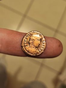 Genuine Roman coin from Constantine or Jovian era