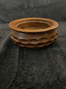 Hand carved wooden bowl