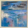 Large Framed Original Seascape by Artist Irish Art Original Art Abstract Art Image 2