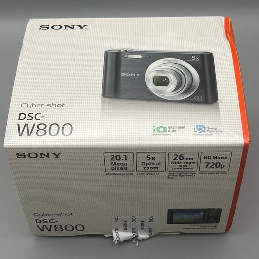 Sony DSC-W800 20.1MP Digital Camera Black - Boxed - Mint