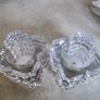 Set Of 2 Crystal Nightlight Or Candle Holder No Stamp. Image 9