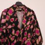 Closet Black Pink Mustard Abstract Print Midi Dress 10UK/38EU Image 10