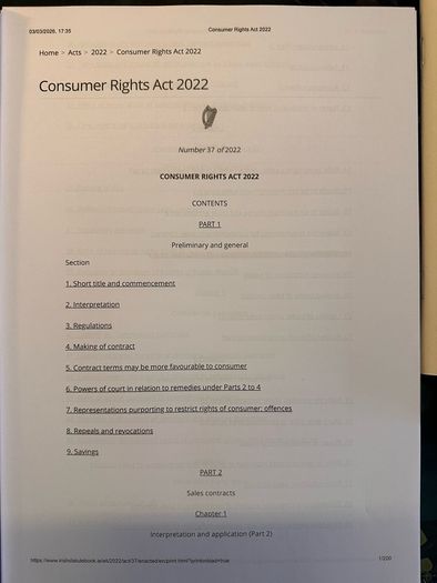 FE 1 Law of Contract Manual + Legislation