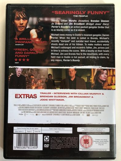 Perrier's Bounty [2009] Brendan Gleeson, Cillian Murphy, Jim Broadbent & Jodie Whittaker [DVD Movie]