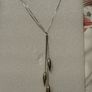 silver teardrop necklace Image 2