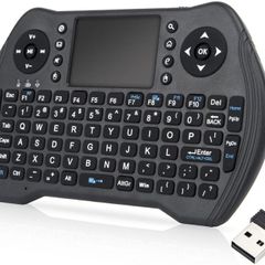 Mini Wireless Keyboard 2.4G, Handheld Remote with Touchpad Mouse for Android TV Box, Windows PC, HTPC, IPTV, Raspberry Pi, XBOX 360, PS3, PS4