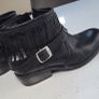HUNDRED black leather fringe ankle boots Sz 6UK - Rrp 129 (New) Image 10