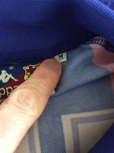 FC Barcelona Jersey. Official Kappa Mens Home Jersey. Season 1995-1997. Original From The Time. Not A Modern Day Remake.