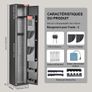 2 Rifles Gun Safe, Rifle Safe with Lock & Digital Keypad, Quick Access Gun Storage Cabinet with Removable Shelf, Pistol Rack, Rifle Cabinet for Home Rifle and Pistols Image 4