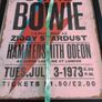 David Bowie Ziggy Stardust Hammersmith Odeon London 1973 reproduction poster framed 18 inches x 14 inches in excellent condition with no issues Image 6