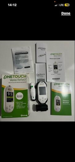 One Touch Verio Reflect Blood Glucose Monitoring System meters blood sugar diabetes with Bluetooth