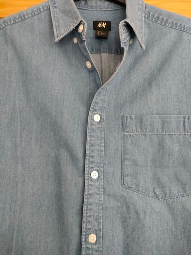 Lightweight denim men's shirten's shirt