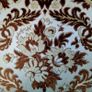 Antique mahogany/damask tub chair Image 4