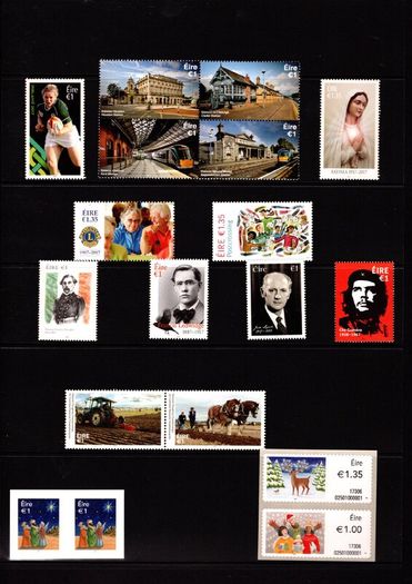 2017 Ireland Stamp Year Pack MNH. See scan for stamps included. All stamps Mint Never Hinged.
