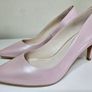 Lodi Mavi stiletto court low heel eco leather patent court shoes RRP 135 euro size UK 4 new & boxed Image 2