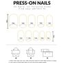 Glitter Fake Nail 24pcs + 1pc Nail File & 1 sheet Nail Tape - New Image 5
