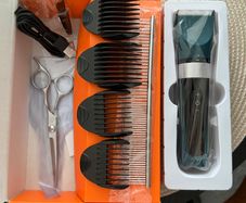 (NEW, NEVER USED) Pet Grooming Set | Complete 8 Accessories for Cats or Dogs | Quiet | 120min Charge | LCD Screen | Electrical Trimmer with Attachments