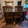 Table pure wood oak heavy+ chairs Image 9