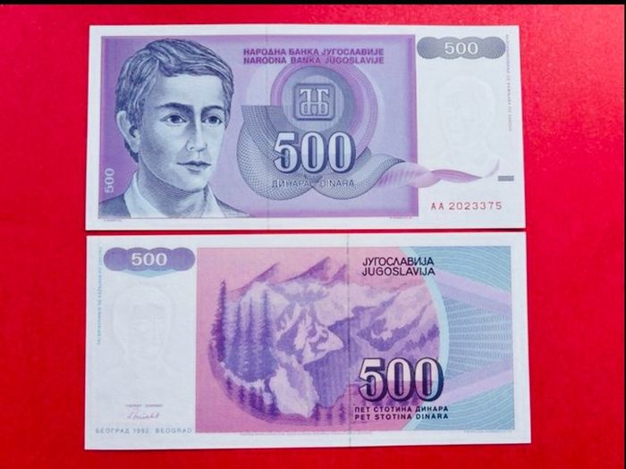 Yugoslavia  500 Dinara. 1992  Pick 113a. UNC
