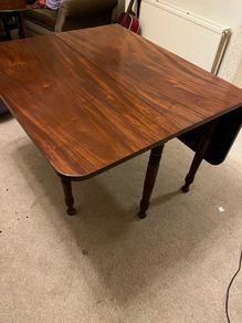 antique folding table