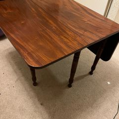 antique folding table