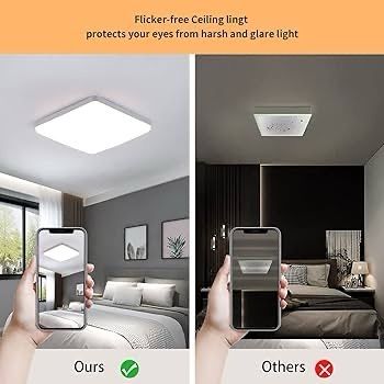 NEW SALE | LED Ceiling Lights 36W, 3300lm Super Bright Square LED Ceiling Light, Daylight White 4000K LED Panel Light for Bedroom Kitchen Hallway Office Dining Room