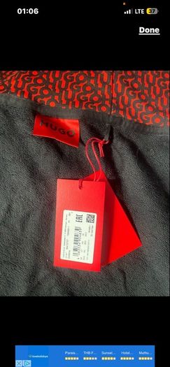 Hugo boss cotton hoodie zip up size XXL brand new with tag