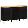 Sideboard with 3 Drawers and 4 Doors Rough Mango Wood Image 10