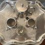 Silver plate Tea Set  with Tray Image 3