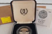 New 50p Millennium coin in original packaging