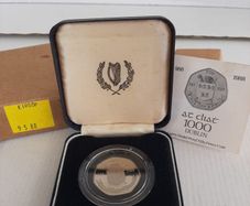 New 50p Millennium coin in original packaging