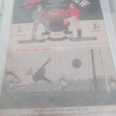 Rare Manchester United Programmes