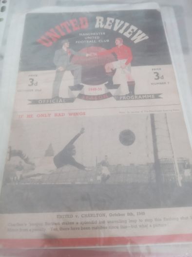 Rare Manchester United Programmes
