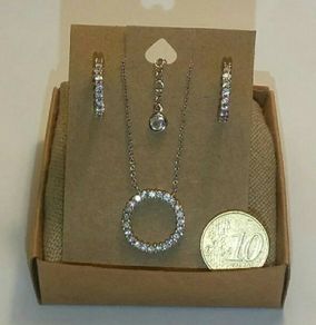 Sterling Silver Necklace and Earrings