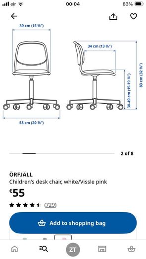 ikea children desk chair