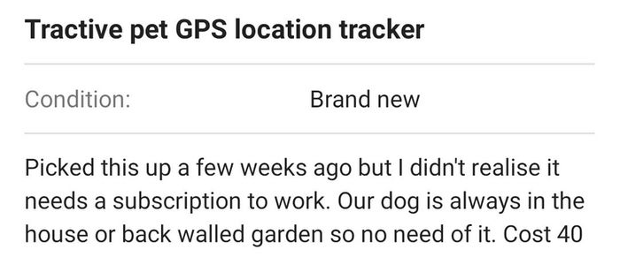 Tractive Pet Gps location