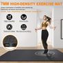 Large Exercise Mat Fitness Mat for Home Gym Workout Gym Mat for Fitness, Floor Exercises, HIIT, Cardio, Gym Work, Equipment Heavy Duty Rubber Flooring for Gym Image 2