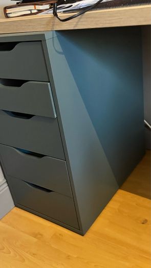 ikea alex drawers with desk top and legs