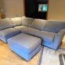FREE Large Grey Corner Sofa with Matching Footstool Image 2