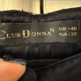 Black satin trousers, size 10 Image 5