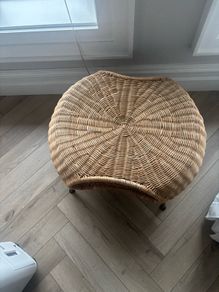 Ikea rattan footstool