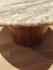 stone coffee table 80cm