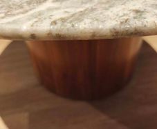 stone coffee tables 80cm x2