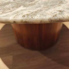 stone coffee tables 80cm x2