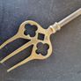 Antique Old Revenge 1558 Ship Boat Vintage Brass Toasting Fork Image 2