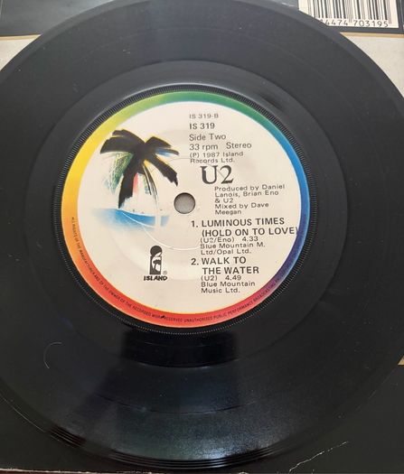 U2 With Or Without You Original UK 1987 7 inchVinyl Single