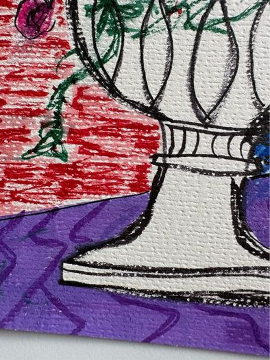 Original Art Fauvist Floral Art Gift