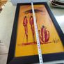 Set of two African themed canvas panels. Light weight. Image 3