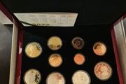 2022 Luxembourg Euro Coin Set Proof. 10 Coins.