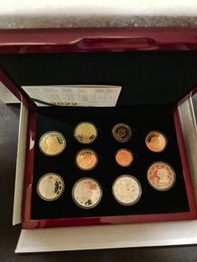 2022 Luxembourg Euro Coin Set Proof. 10 Coins.